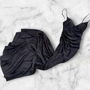 La Femme Black Sleeveless Maxi Dress Size 0 NWT